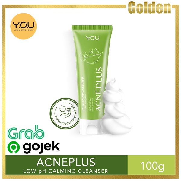 YOU AcnePlus Low pH Calming Cleanser 100 gr Original Asli