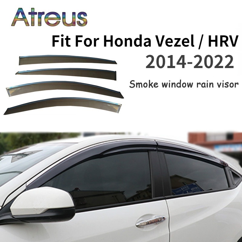 1 Set Visor Jendela Mobil Bahan ABS Untuk Honda Vezel HRV 2014-2021