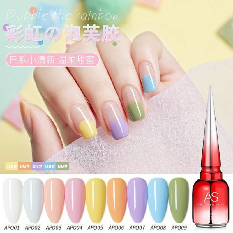 AS NAIL GEL POLISH SET 9 WARNA KUTEK GEL ANOTHER SEXY SIZE 15ML