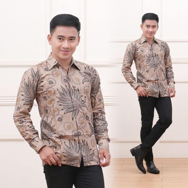BATIK PRIA LENGAN PANJANG / KEMEJA BATIK MOTIF TERBARU MURAH BERKUALITAS