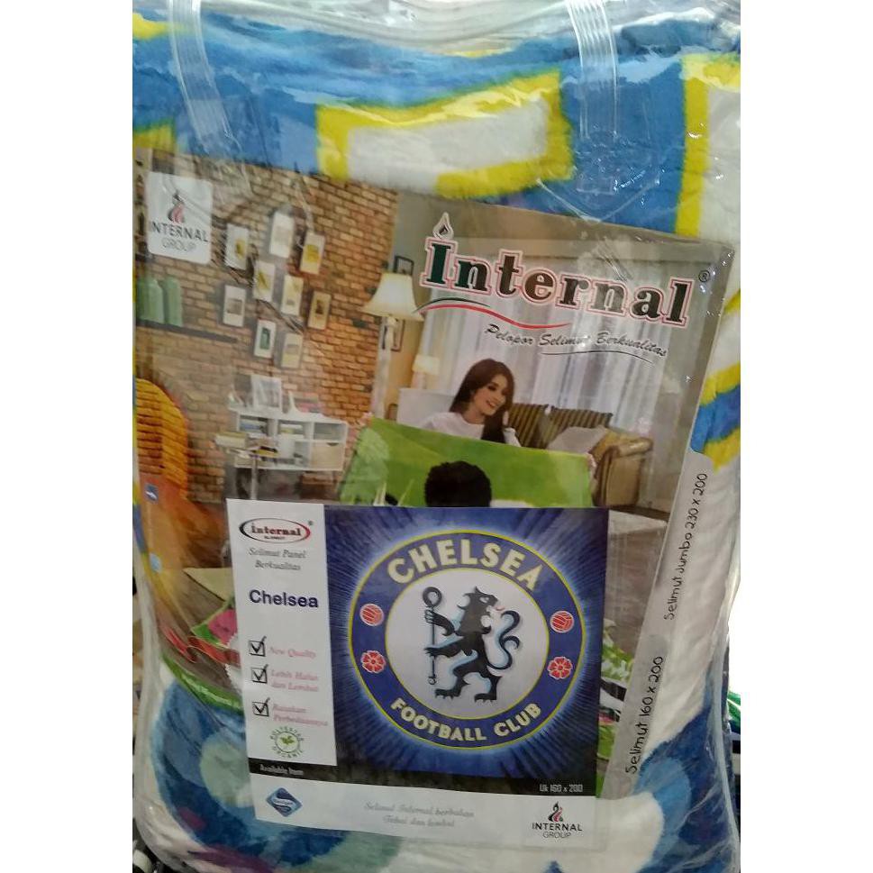 Selimut Internal Chelsea Blanket Klub Bola Liga Premiere Inggris Blues