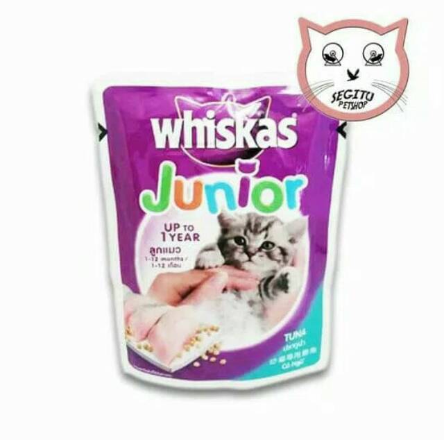 Makanan kucing Whiskas basah