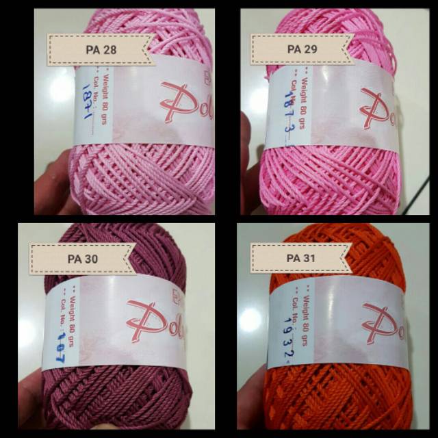 Tambahan koleksi benang Poly Angel