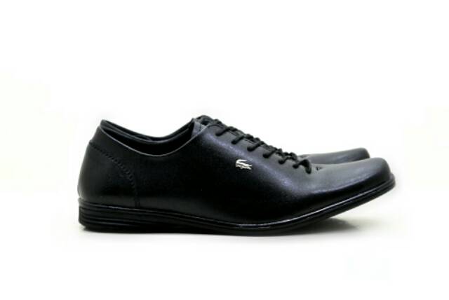 TERMURAH !!! SEPATU PRIA CROCODILE PANTOPEL HITAM TALI BUAT KERJA GAYA CASUAL SANTAI FORMAL