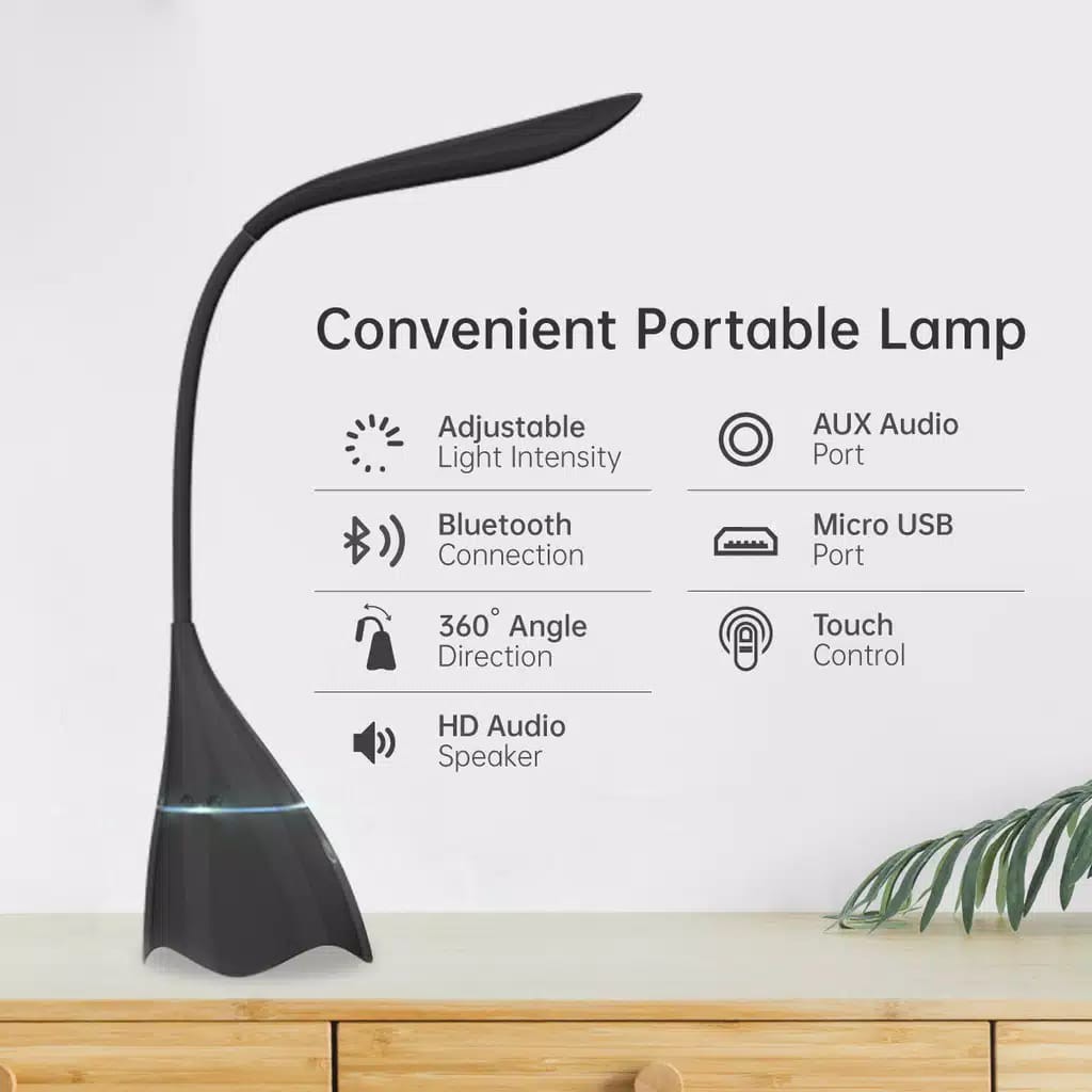 OASE KS09 Portable Lamp - Lampu Belajar With Speaker - Garansi Resmi Oppo