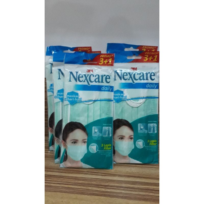 MASKER 3M NEXCARE EARLOOP 3PLY ISI 4