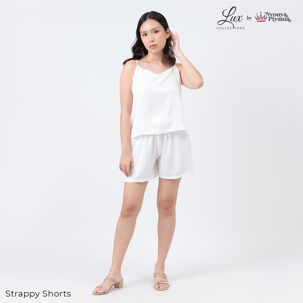 Lux Nyonya Piyama Maxmara Set Piyama (Diamond)-Strappy Shorts