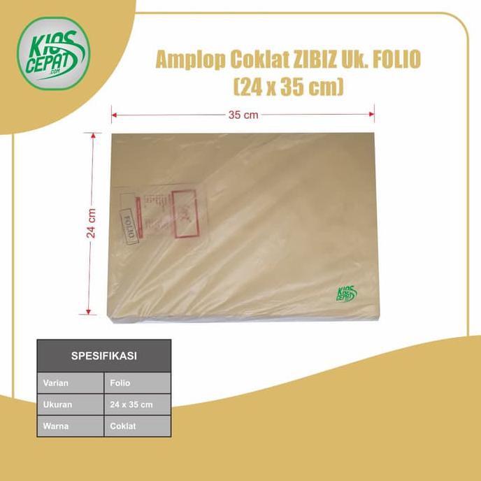 

Amplop Coklat Ukuran Folio (1Pack Isi 100pcs) PRODUK TERBATAS
