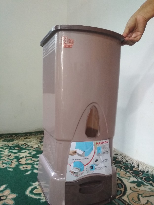 Ricebox Maspion Mrd-2800ap Tempat Beras Rice Box 28kg Mrd2800ap