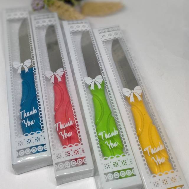 Souvenir Pisau Kecil Kemas Mika Motif - Souvenir Hadiah Kemasan Mika Motif isi 50