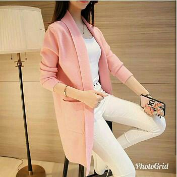 Cardigan wanita / cardigan ringgo /cardi kantong