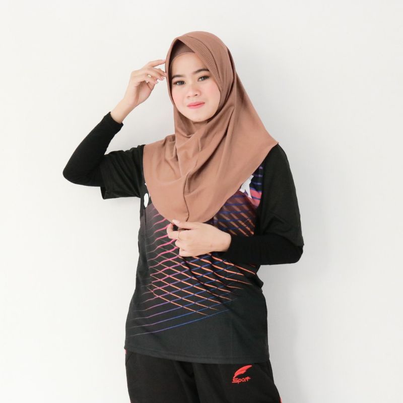 MURAH 1kg=(14pcs) jilbab sport Jersey/jilbab instan sporty-6