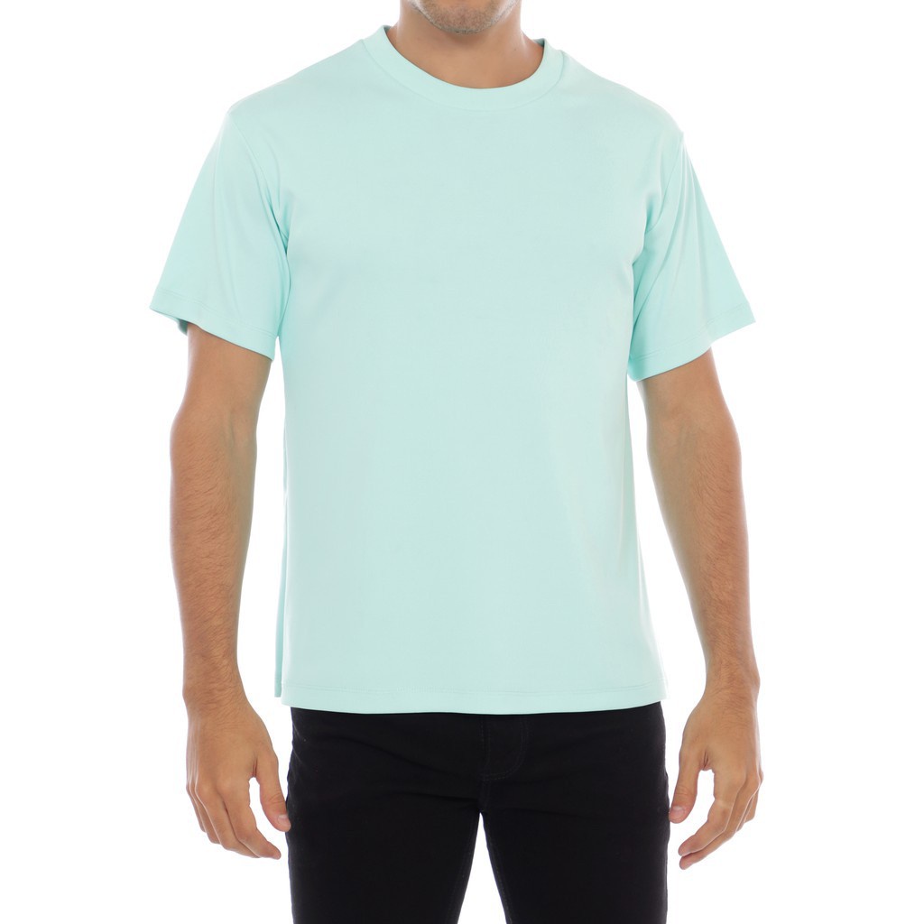 BlueButton Neck T-Shirt Turquoise