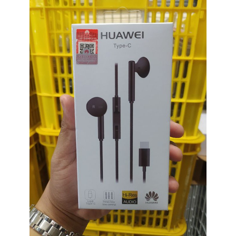 HEADSET HUAWEI P20 PRO EARPHONE HUAWEI TYPE C / Handsfree HK Type C COLOR METALIC