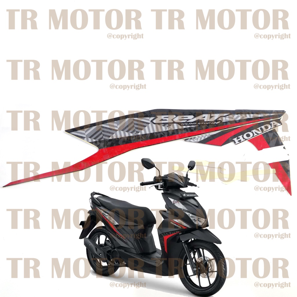 Stiker Motor Beat 2022 Sticker Striping Lis Full Set Motor