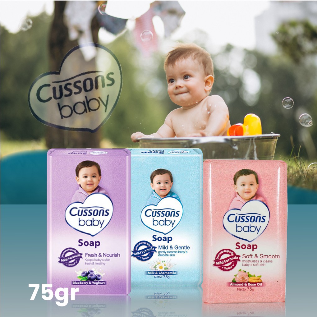 Cussons Baby Soap 75gr / Sabun Mandi Batang / Cusson Sabun Bayi / Cussons sabun mandi batang 75gr