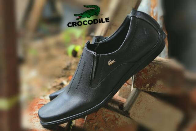 Cod Siap Kirim Sepatu Pria Crocodile Pantopel / Kerja Formal Kantoran Murah.,..