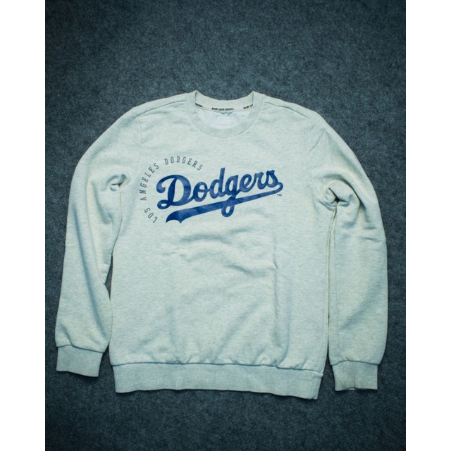 jaket crewneck mlb la dodgers original second