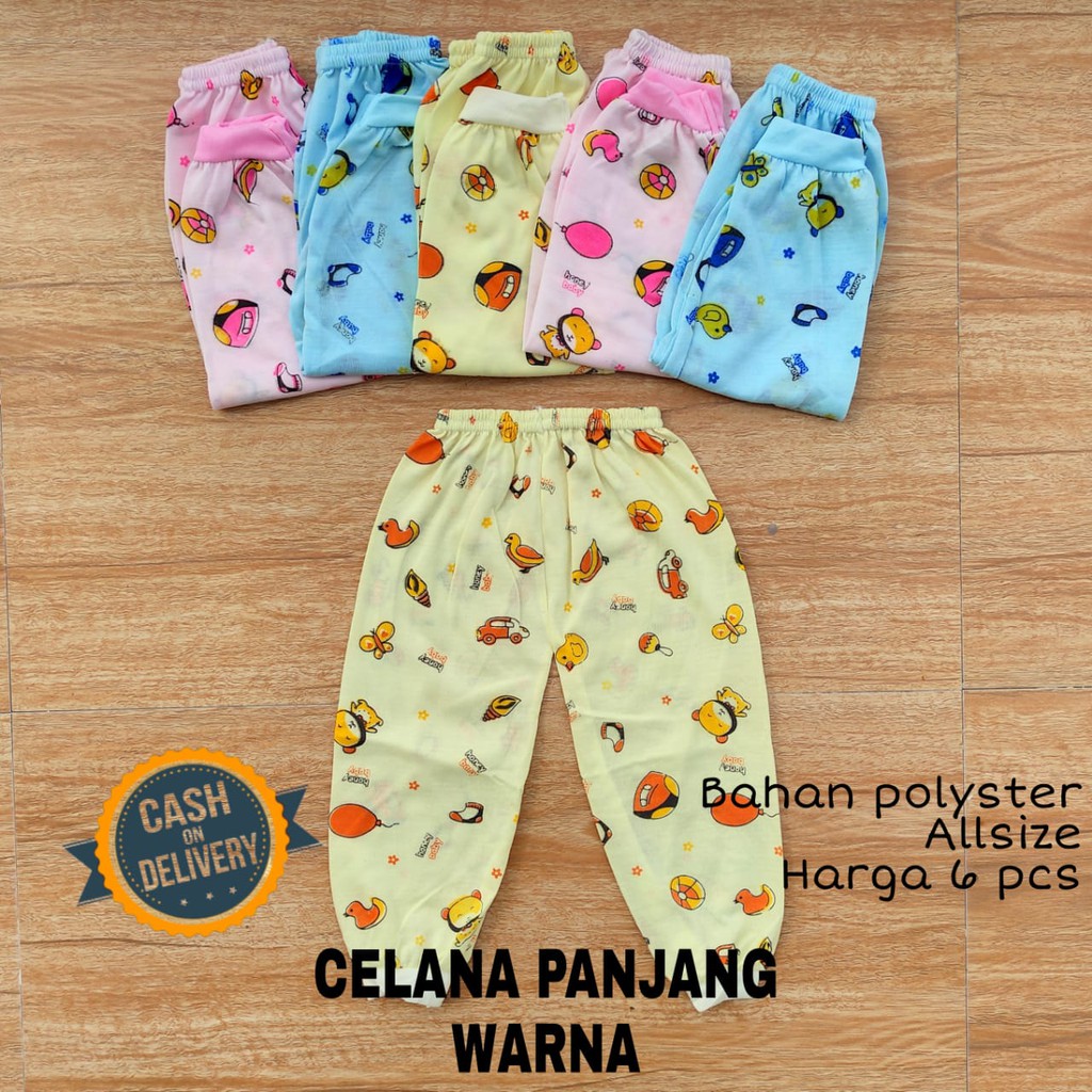 1 LUSIN (12 pcs) Celana bayi panjang KATUN grosir