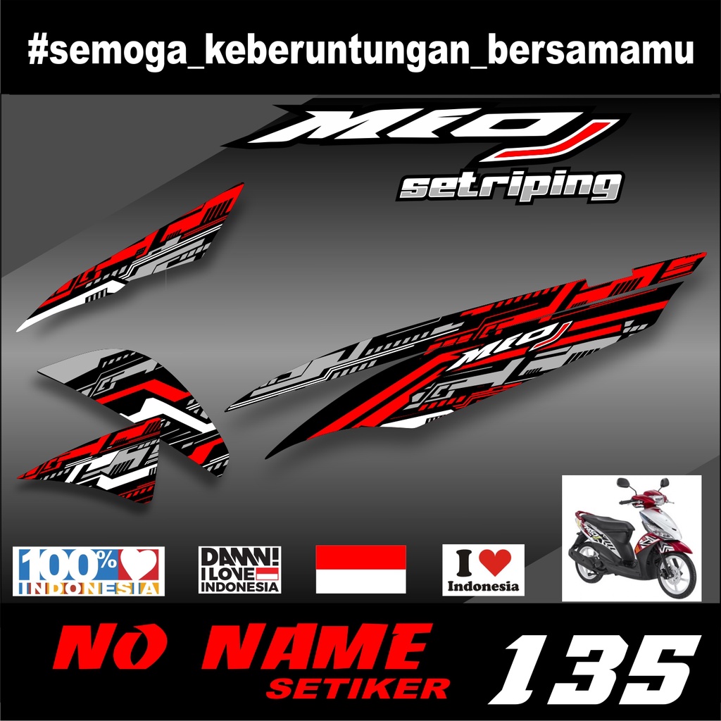 Striping Mio J Variasi (135) Stiker variasi sticker list