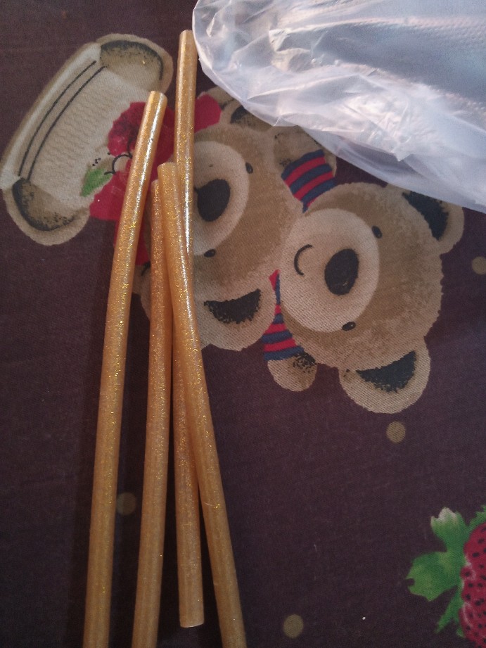 Sofimall Isi Refill Lem Tembak Warna Glue Gun Stick 0,7 X 20 Cm / Lem Tembak Bakar Kecil - Gliter