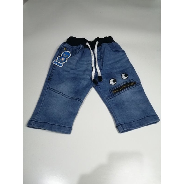 Celana Jeans Anak Pendek Rib 1 - 5 Tahun