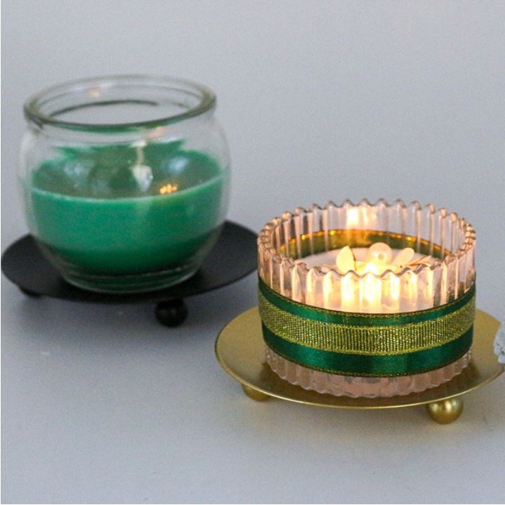 Ornamen Tempat Lilin Bahan Besi Logam Gaya Amerika Untuk Dekorasi Pesta Pernikahan