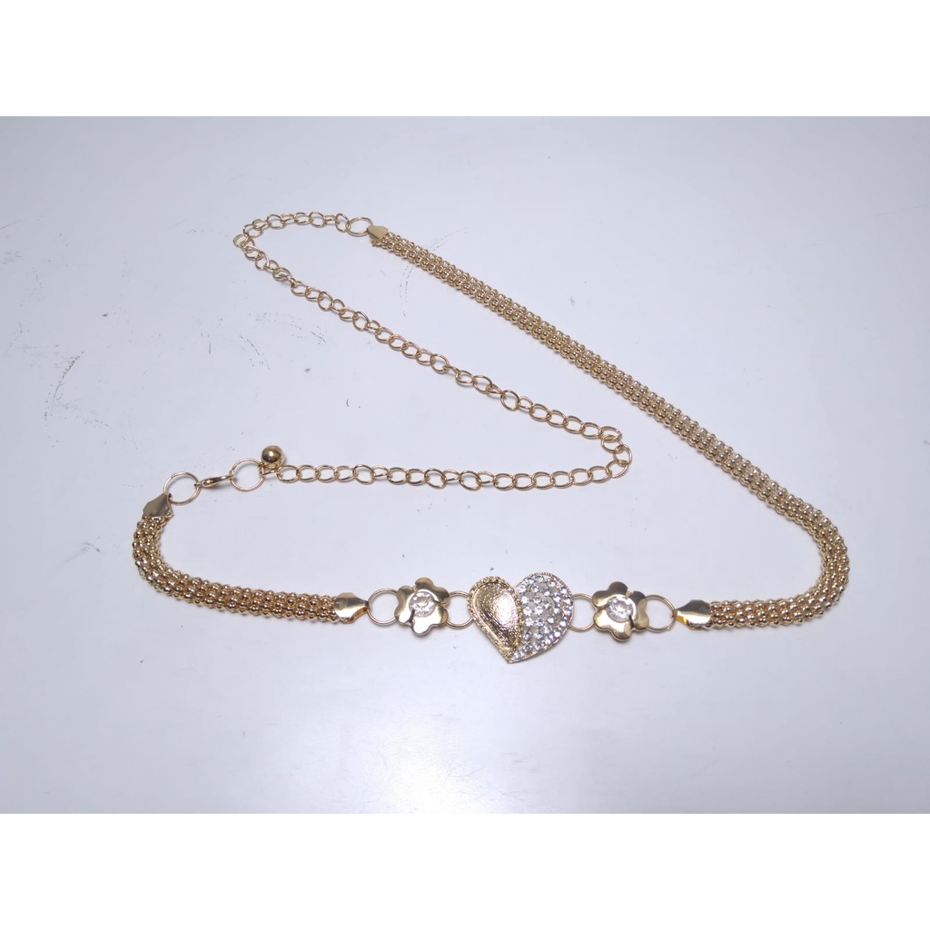 Ikat Pinggang Tali Rantai Wanita CORN RHINESTONE 02 Korea Fashion Style  Women Belt Gasper Cewe Sabuk
