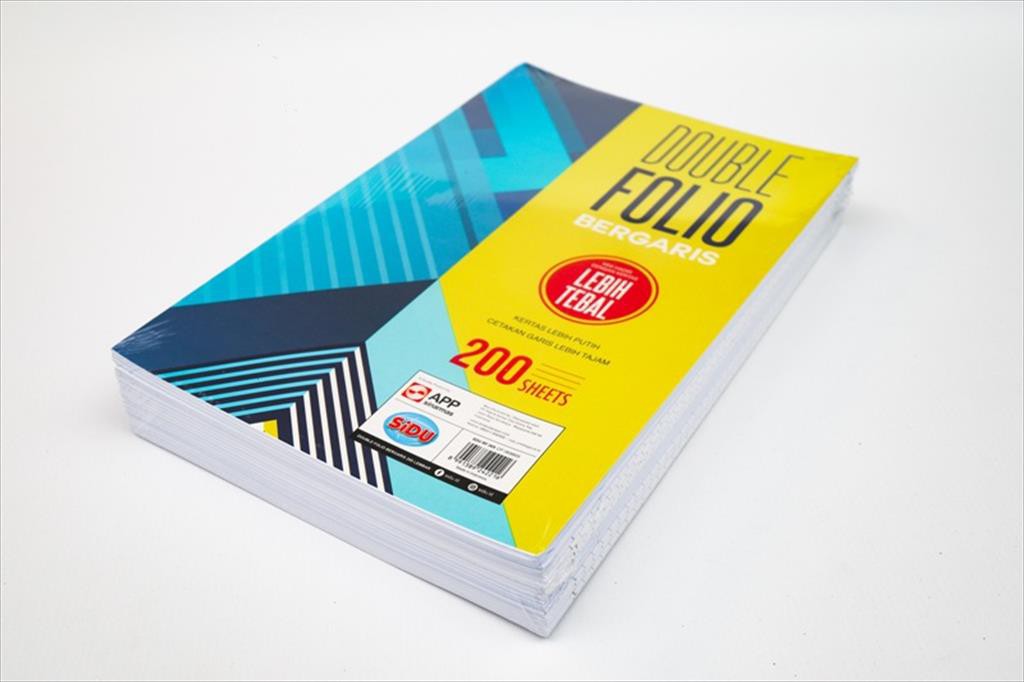 

[D] Kertas/Double Folio Bergaris Sidu 100 Sheets SINAR DUNIA