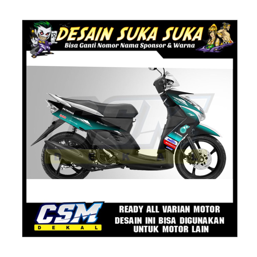 Jual Decal Motor Mio Soul Lama Semi Full Striping Motif Petronas Indonesia Shopee Indonesia