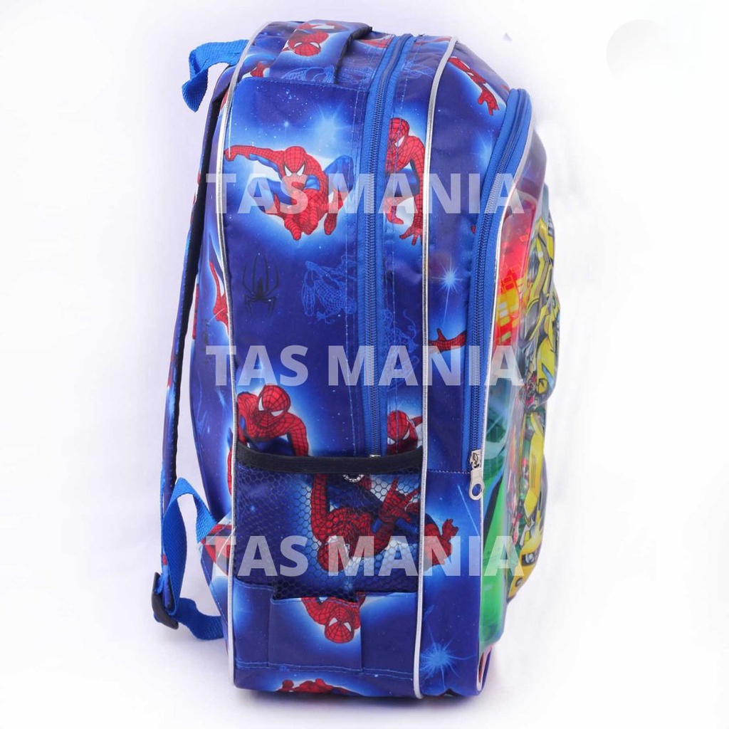 PTS - Ransel Sekolah Anak Cowo / Laki Laki Karakter - 4D Emboss Next Clarity Hologram - Tas 4D Timbul School bag