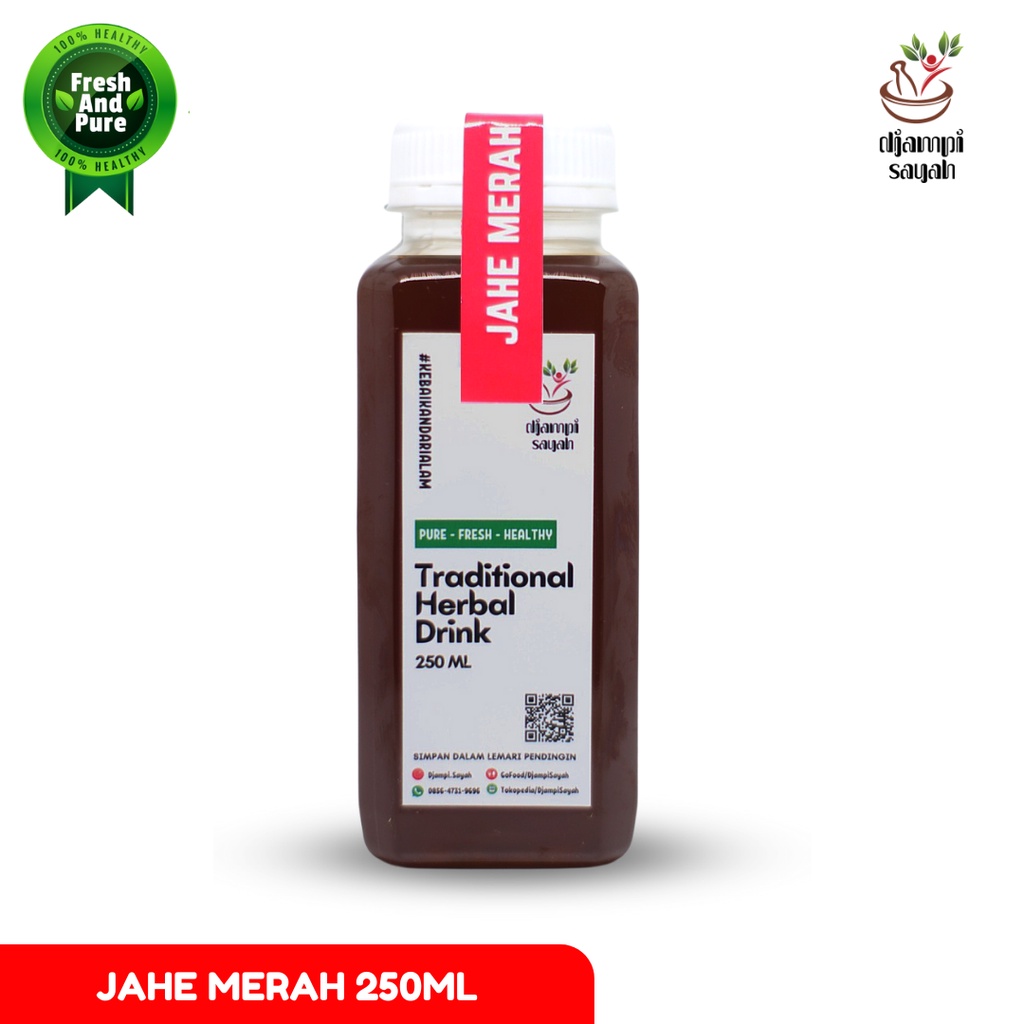 

JAHE MERAH / SUSU JAHE MERAH / JAMU DJAMPI SAYAH/JAMU TRADISIONAL/HERBAL DRINK 250ML