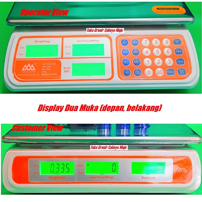 Timbangan Digital Buah Daging Laundry CAMRY ACS-30-JC33S 30kg 30 kg SENSSUN