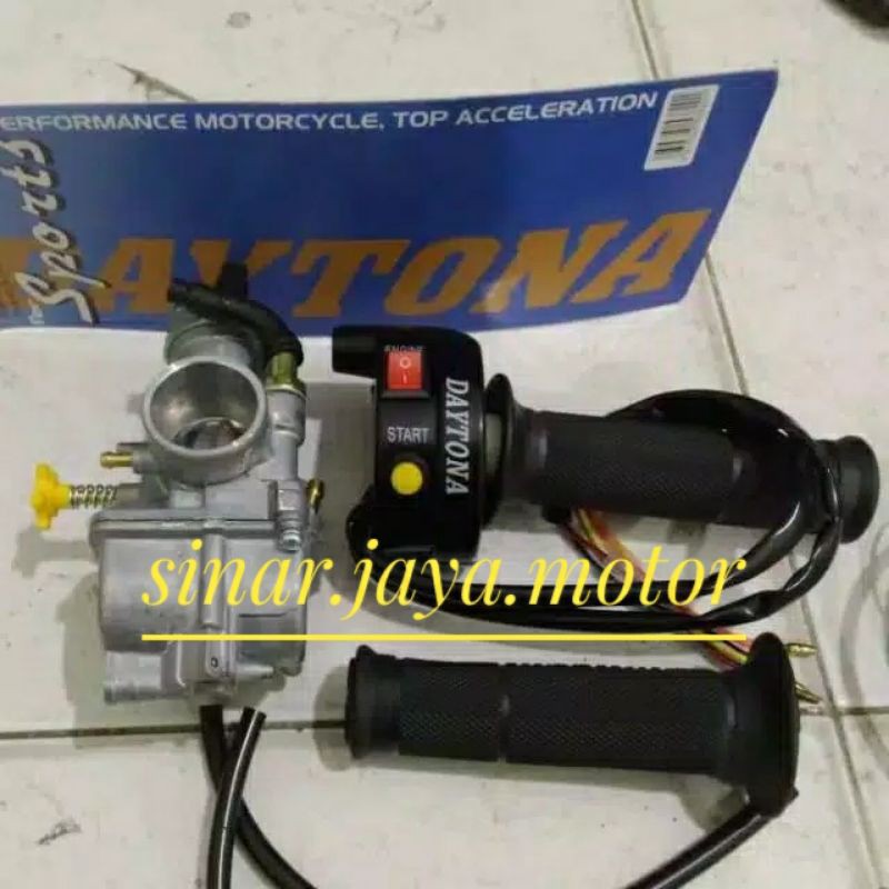 PAKET KARBULATOR PE GAS SPONTAN DAYTONA BESI / KARBU PE 28 PE 26 PE 24