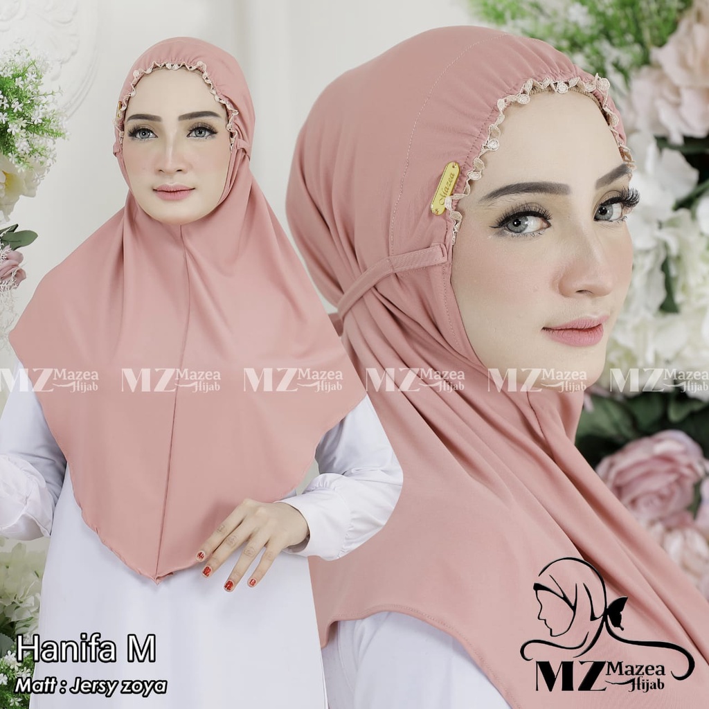 [BISA COD]BEST SELLER HIJAB TERBARU KEKINIAN BERGO KERUT RENDA POLOS JERSY PREMIUM BRAND MAZEA HIJAB