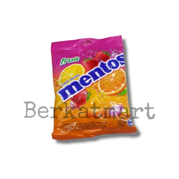 Permen Kunyah MENTOS FRUIT - Rasa Buah + Rasa Mint