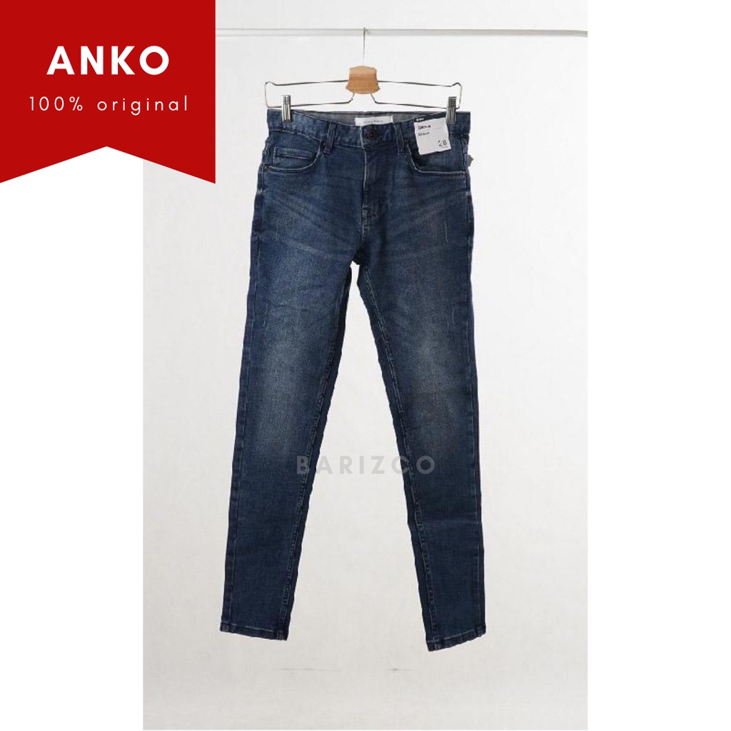 Celana Jeans Skinny Pria merk Anko (ANK C01) / Celana Jeans Branded Pria Keren / Celana Blue Jeans I