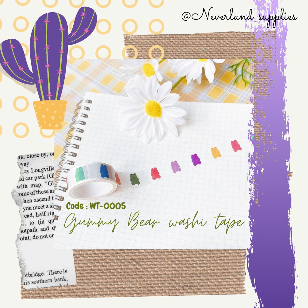 

Neverland Supplies Gummy Bear Washi Tape