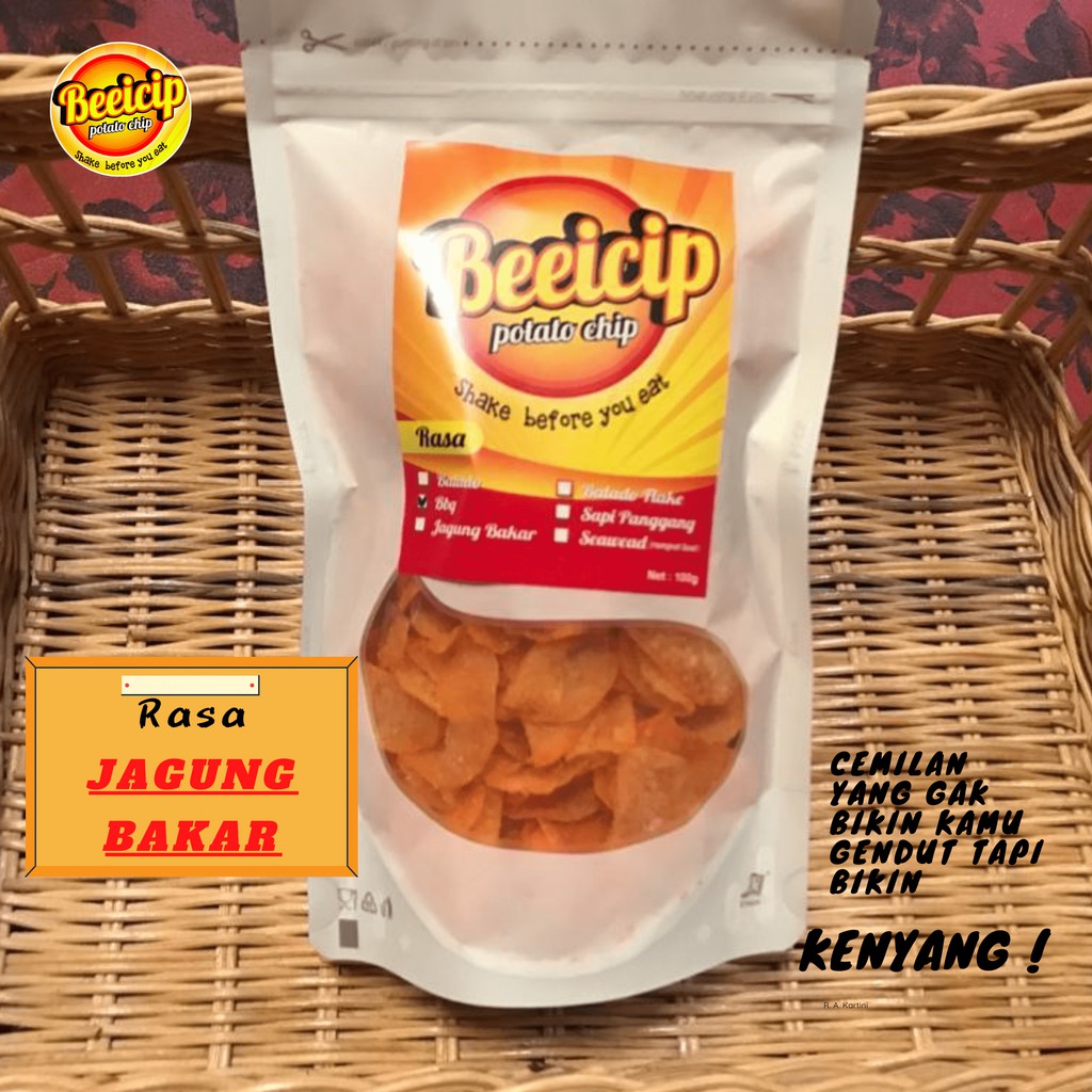 

BEEICIP POTATO CHIPS (keripik kentang) RASA JAGUNG BAKAR