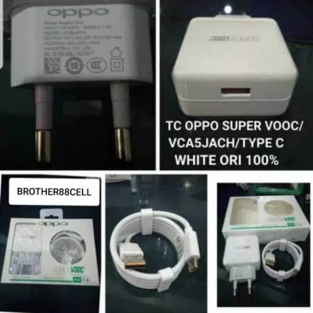 CHARGER OPPO ORIGINAL SUPER VOOC FAST CHARGING R17 USB TYPE C