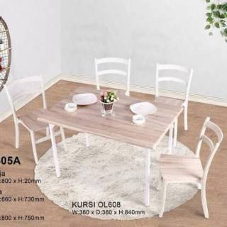 Meja Makan Besi 4 Kursi Olympic Khusus SURABAYA Meja Makan Besi 4 Kursi Olympic Khusus SURABAYA