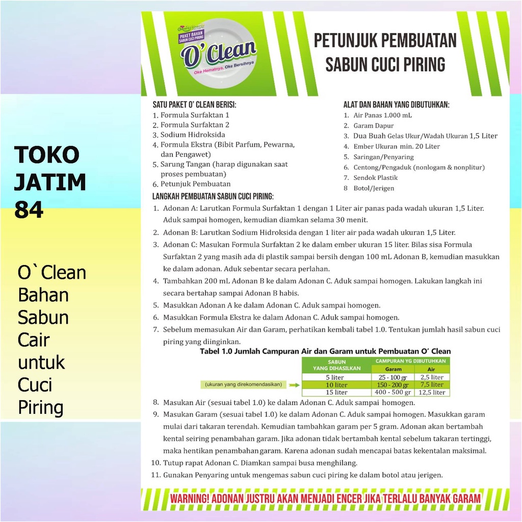 O clean O'clean Oclean Sabun Cuci Piring Pembersih Perlengkapan dan Aksesoris Dapur Oclean O'clean sabuncucipiring sabuncucipiringmurah sabuncucipiringcair sabuncucipiringberkualitas sabuncucipiringekonomis sabuncucipiringaromajeruknipis