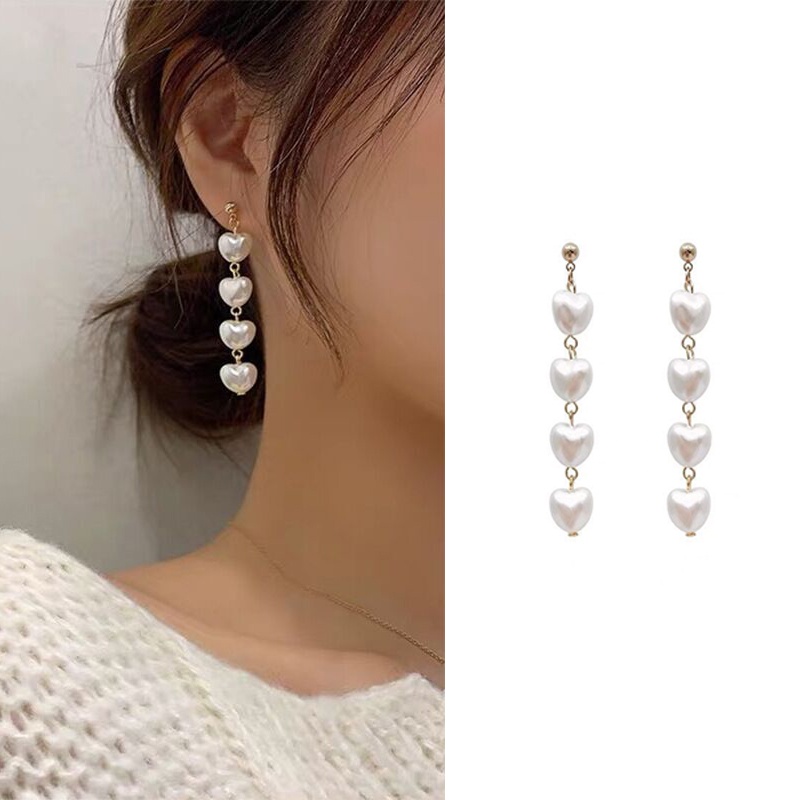 Anting mutiara wanita fashion korea fashion pearl women earrings