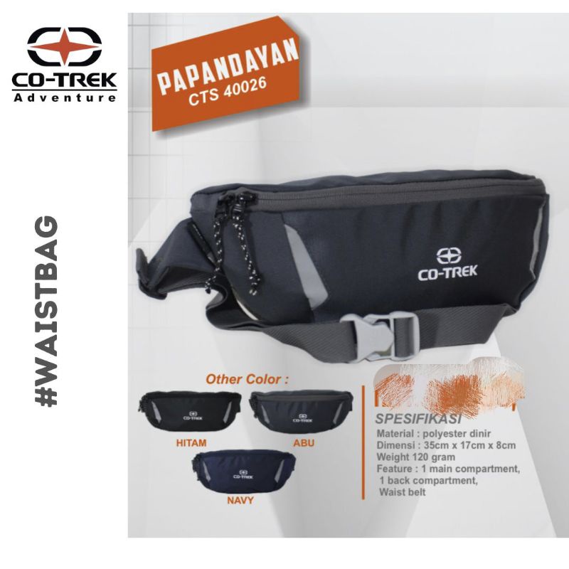 Waist Bag Cotrek Papandayan Original Tas Pinggang