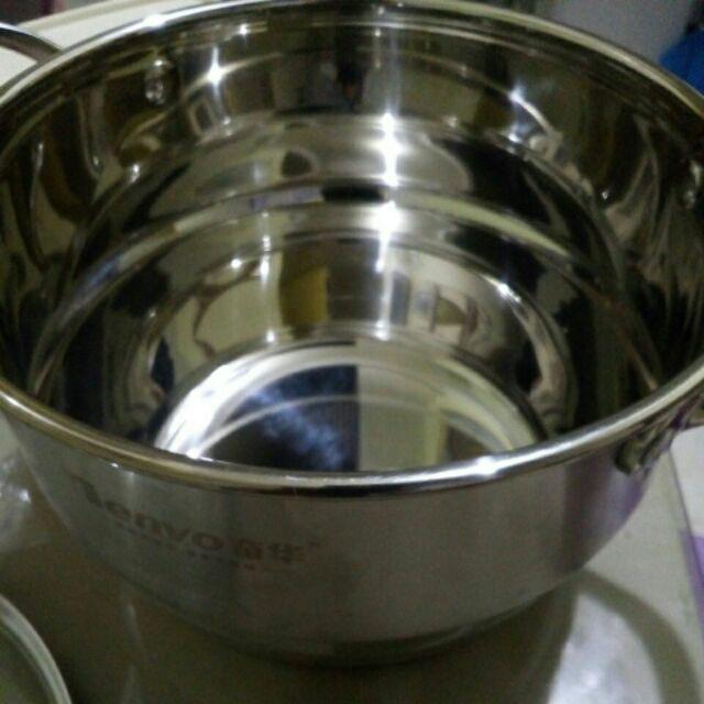 Panci Kukus Stainless Double Bottom Fenvo Steamer 22cm (00313.00018)