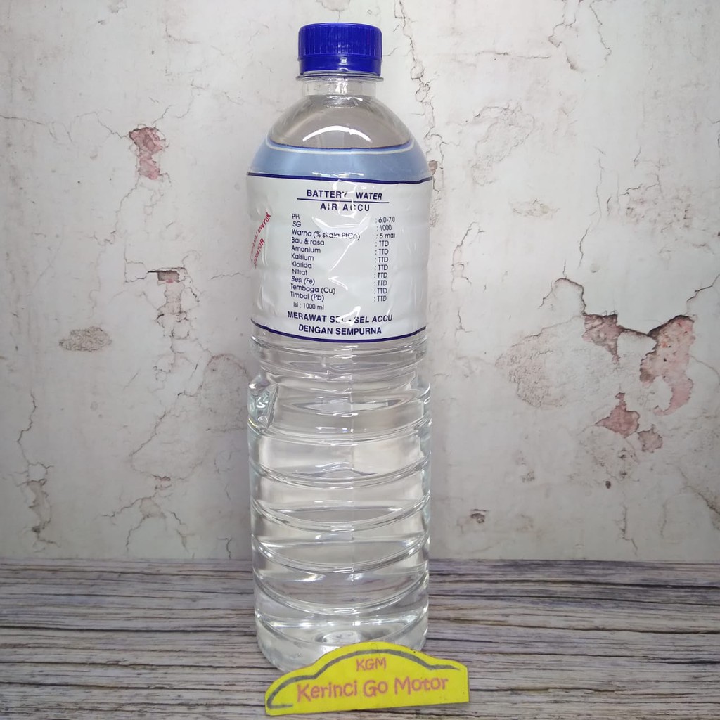 Air Aki Murni Formula 1 Liter - Air Accu Murni Formula - Battery Water