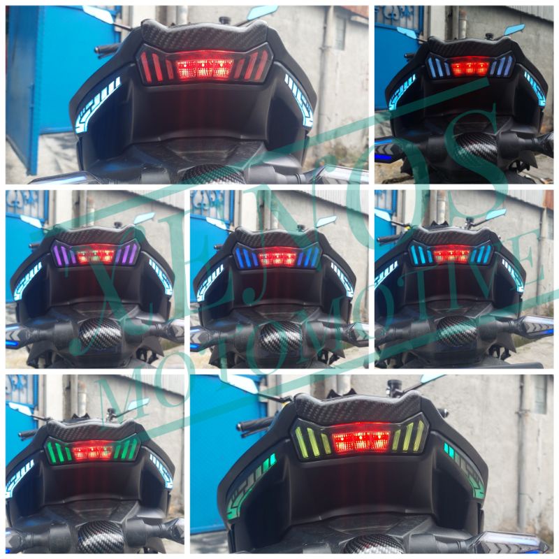 STOPLAMP SHARK POWER 7 WARNA YAMAHA AEROX 155 NEW 2021 LAMPU STOP BELAKANG AEROX CONNECTED