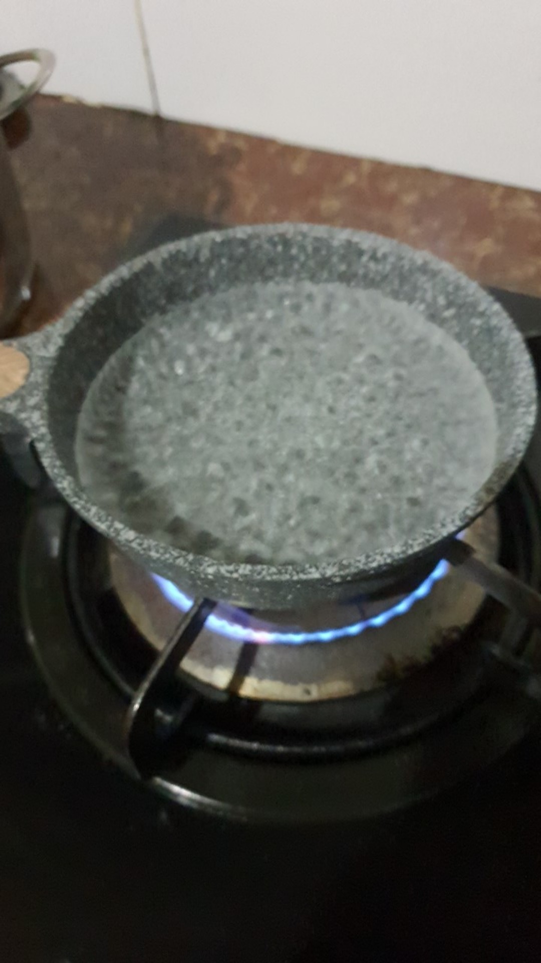 Debellin Mini Fry Pan 14 Cm - Grey Granite Cookware Series Atau Penggorengan Anti Lengket Premium