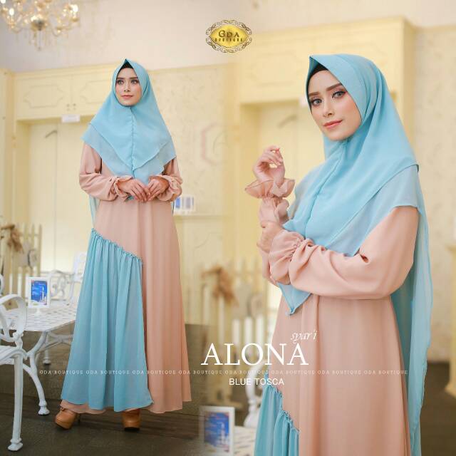 BUTIK KAYARA Gamis hijab abaya syari syar'i premium branded original ori ALONA BY GDA BOUTIQUE