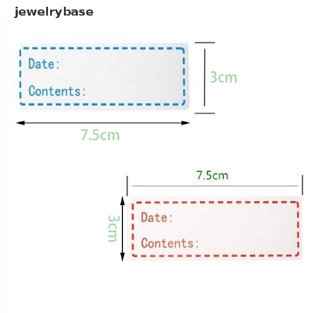 Jewelrybase Stiker Label Tanggal Penyimpanan Makanan Untuk Kulkas